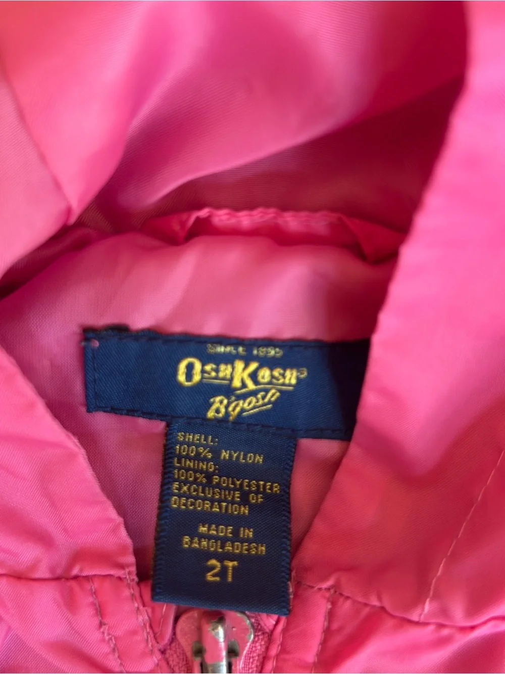OshKosh B'gosh Hot Pink Toddler Jacket